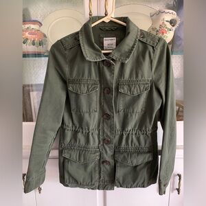 Old Navy Women’s Green Military Style Shirt Jacket size XS